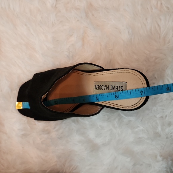 Steve Madden mules with floral embroidered  heel - Picture 8 of 8